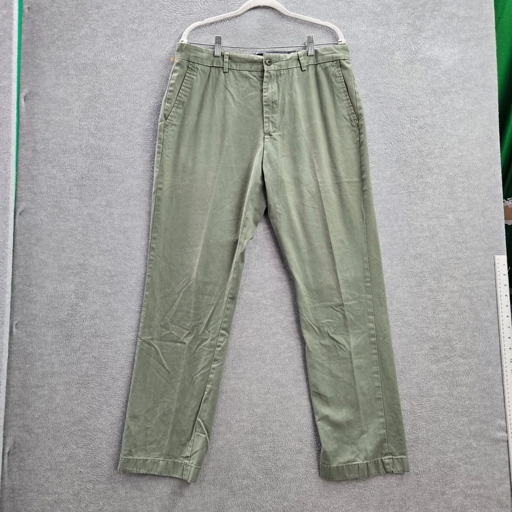 Banana Republic‎ Men Pants 35X32 Green Chino Aiden Chino Cotton